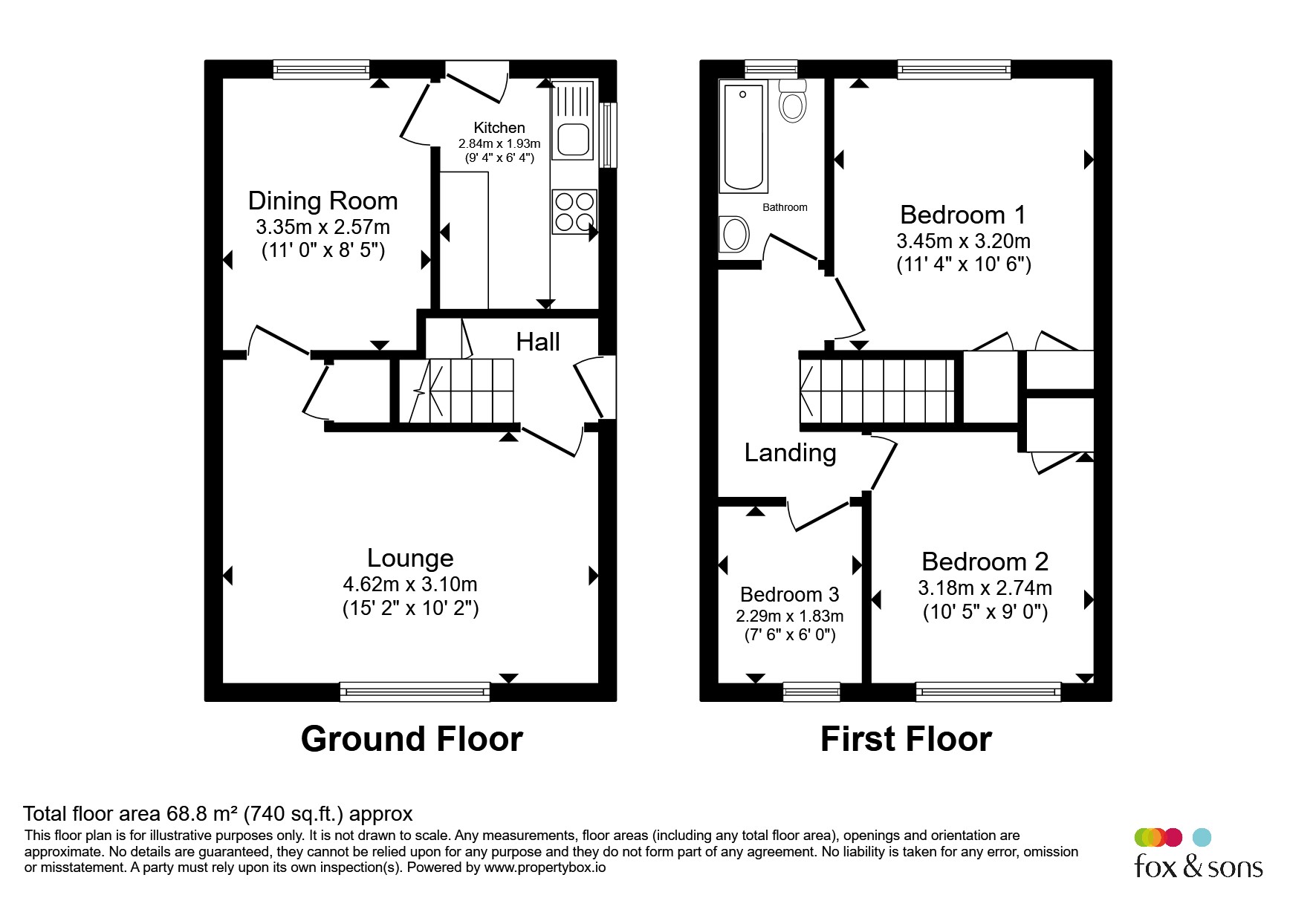 3, Foxglove Close, Lewes floorplan