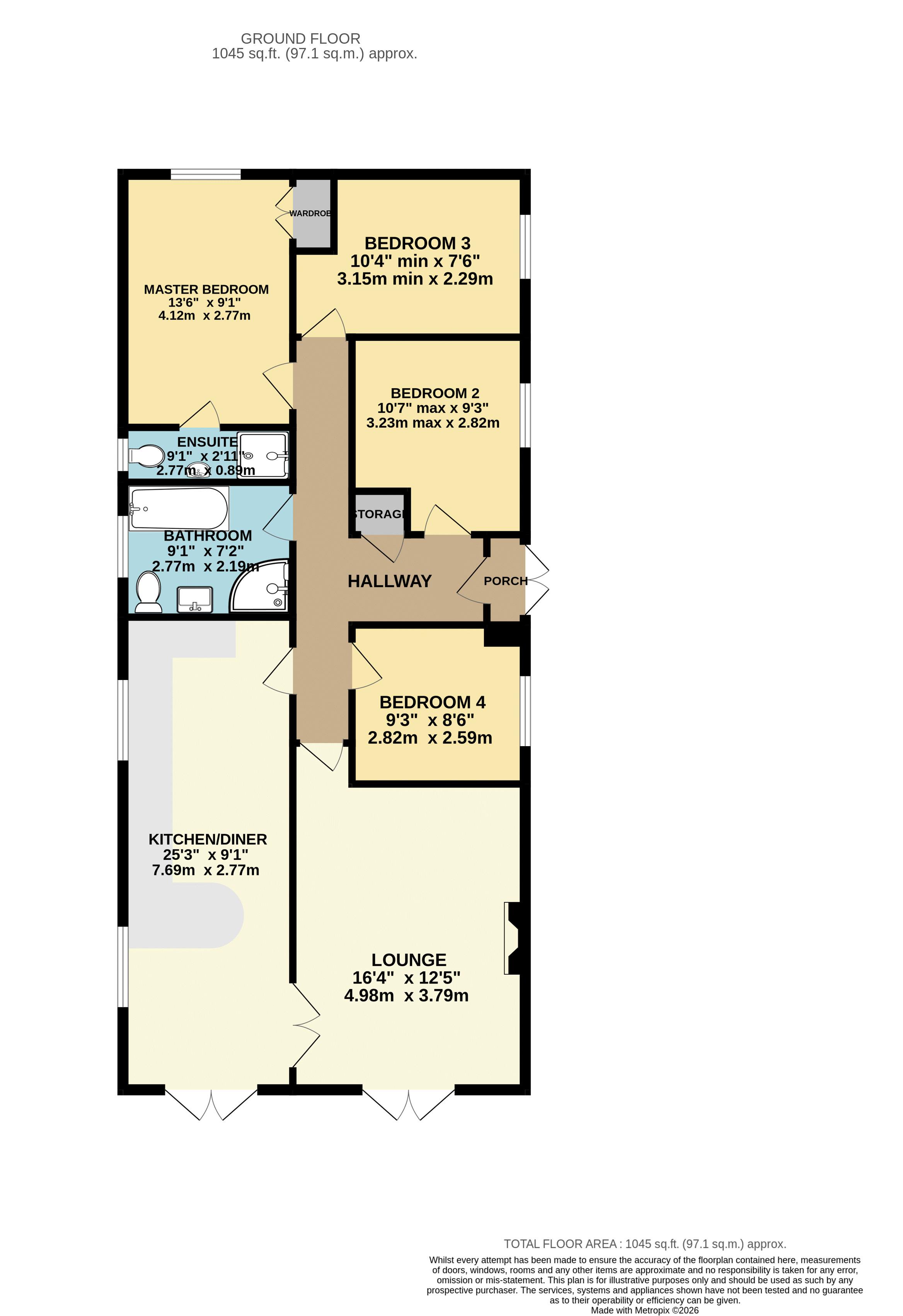 5, Winchester Drive, Lincoln floorplan