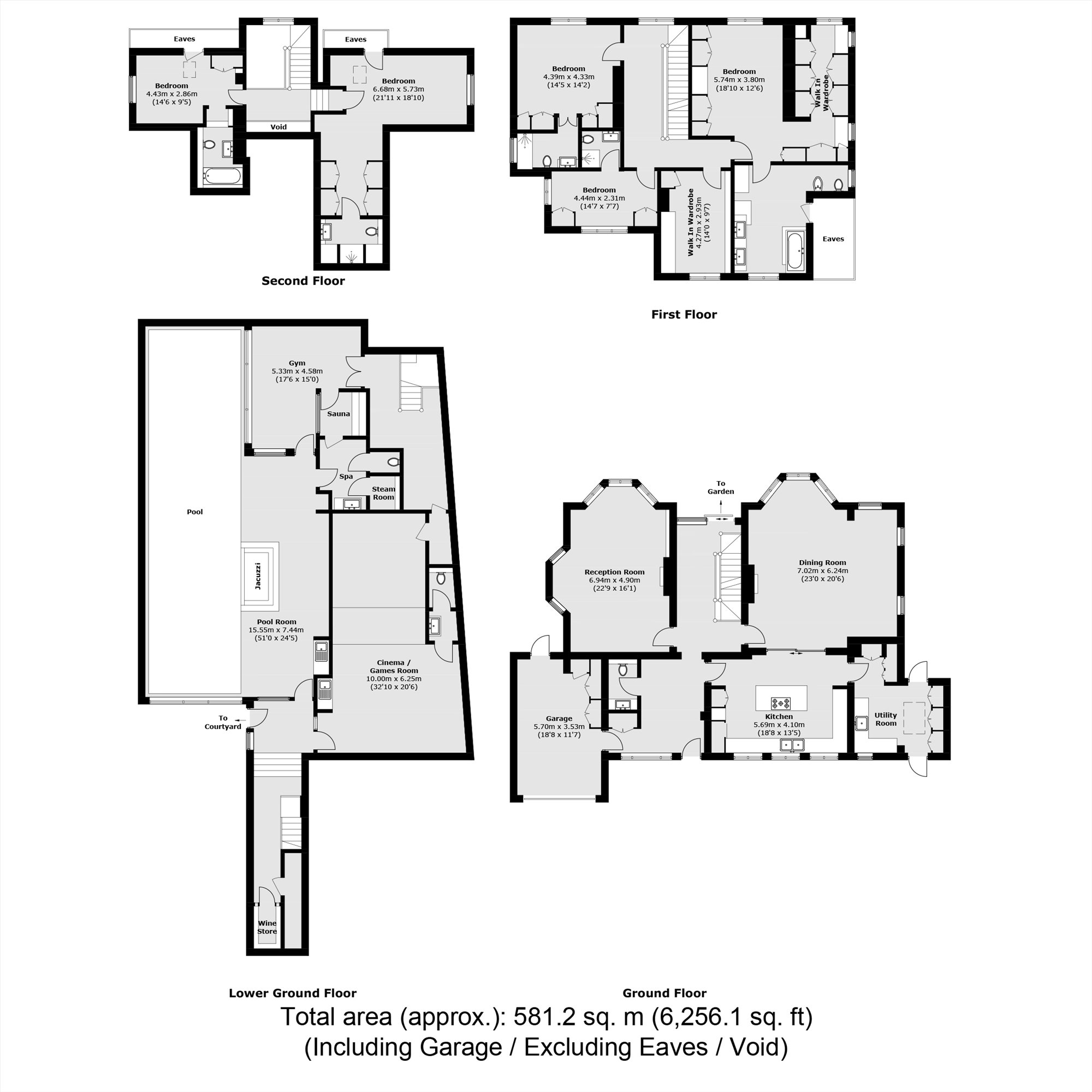 Inglesby House, 3, The Bishops Avenue, London floorplan