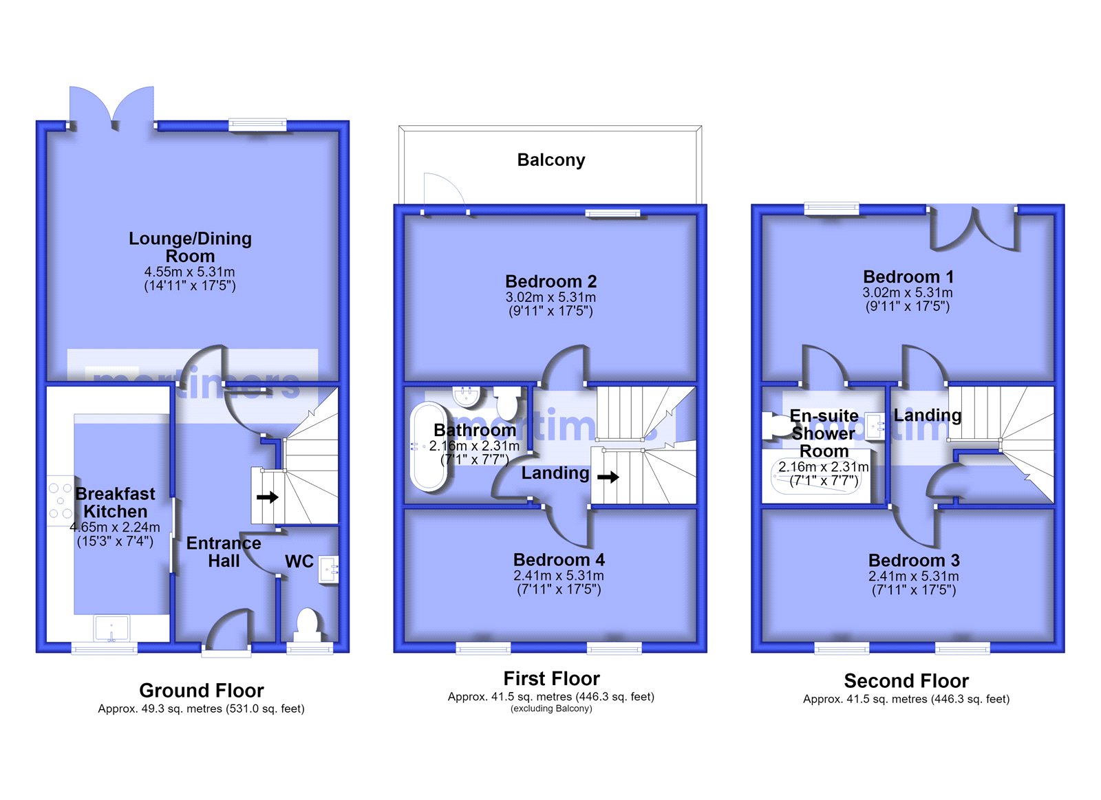 5, Corn Mill Mews, Whalley floorplan