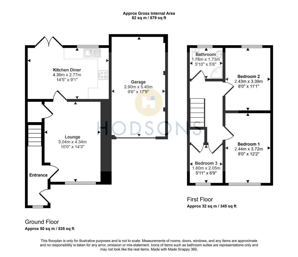 22, Elwell Street, Wakefield floorplan