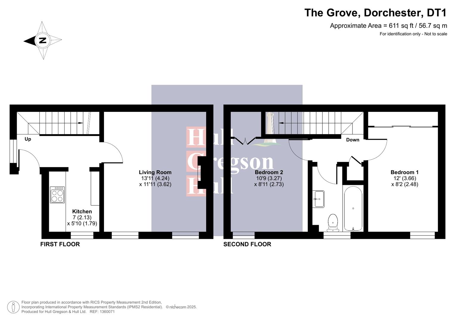 8, Grove Court, Dorchester floorplan