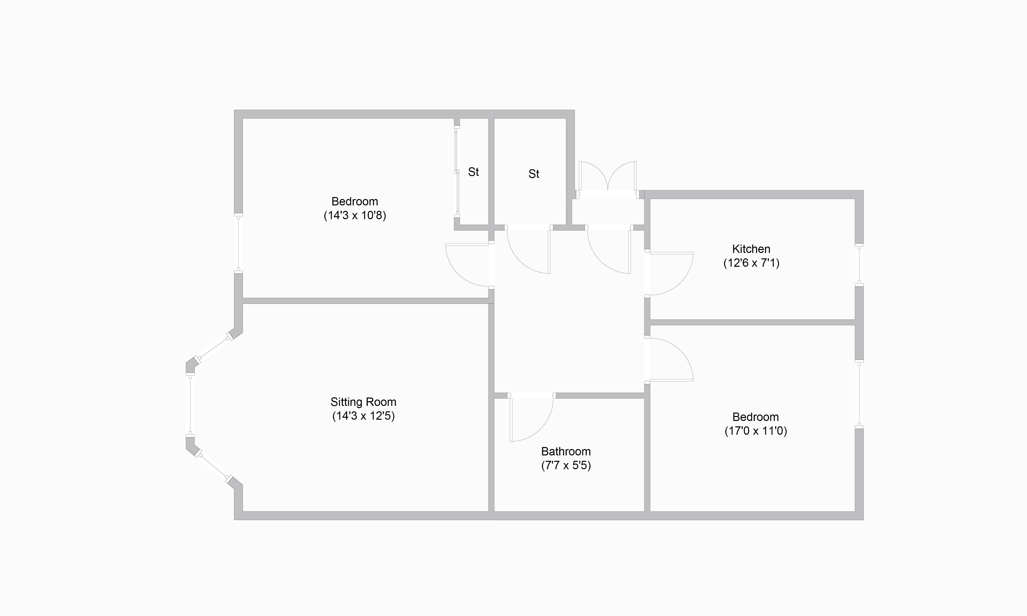 2 Bedrooms Flat for sale in Walton Street, Flat 1/1, Shawlands, Glasgow G41