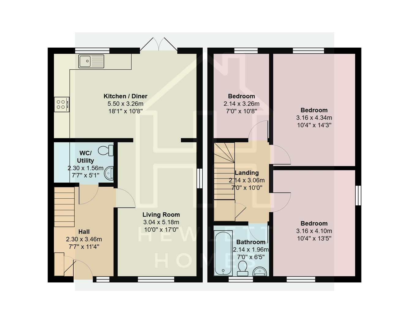 11, Sedgemoor Close, Weston-Super-Mare floorplan
