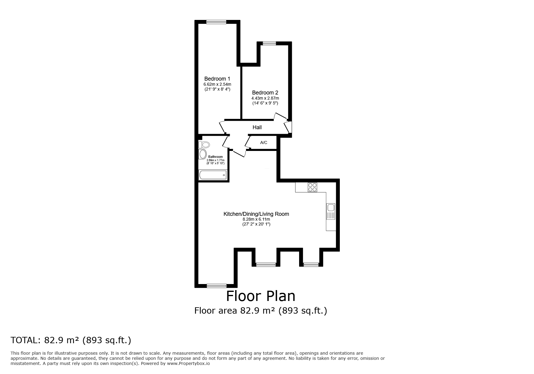 Kings, Middlesbrough floorplan
