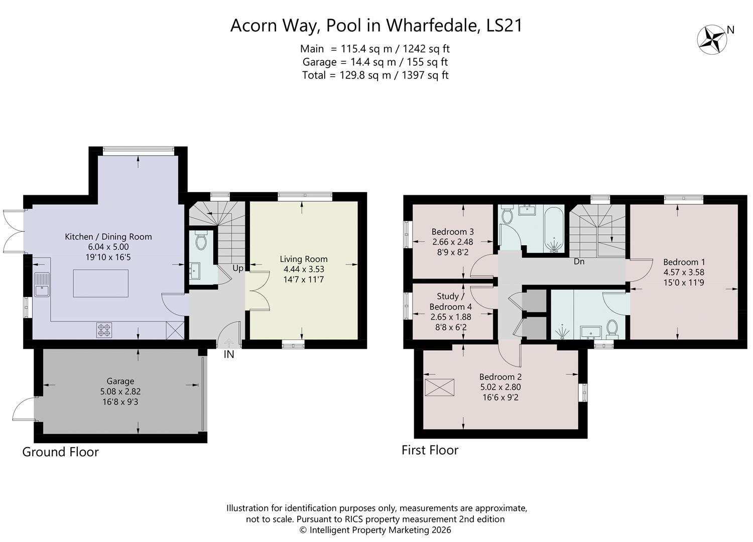 65, Acorn Way, Pool In Wharfedale floorplan