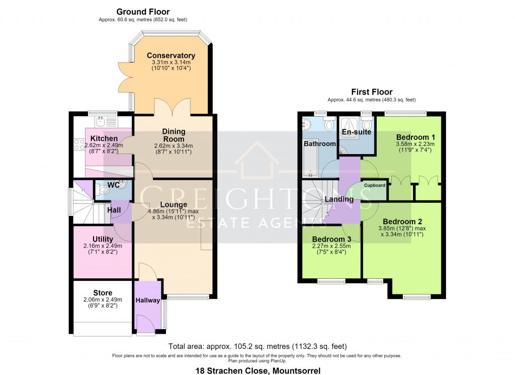 18, Strachan Close, Loughborough floorplan