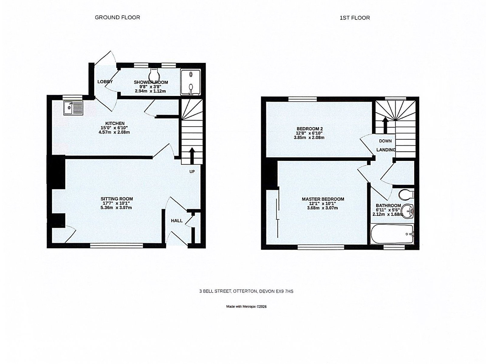 3, Bell Street, Budleigh Salterton floorplan