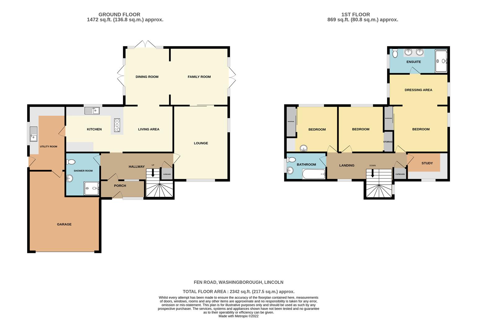 40, Fen Road, Washingborough floorplan