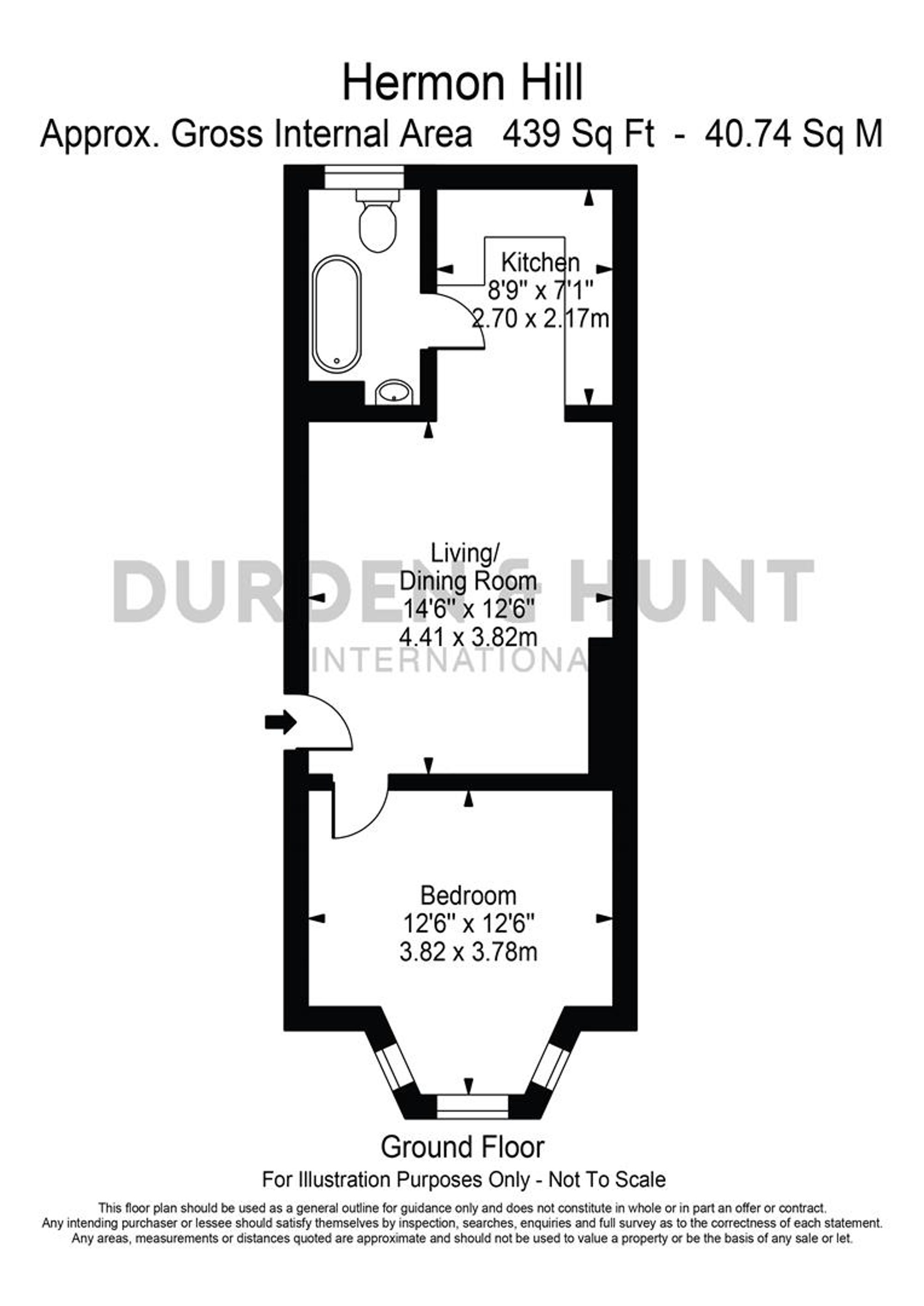 Flat 4, 15 Hermon Hill, London floorplan