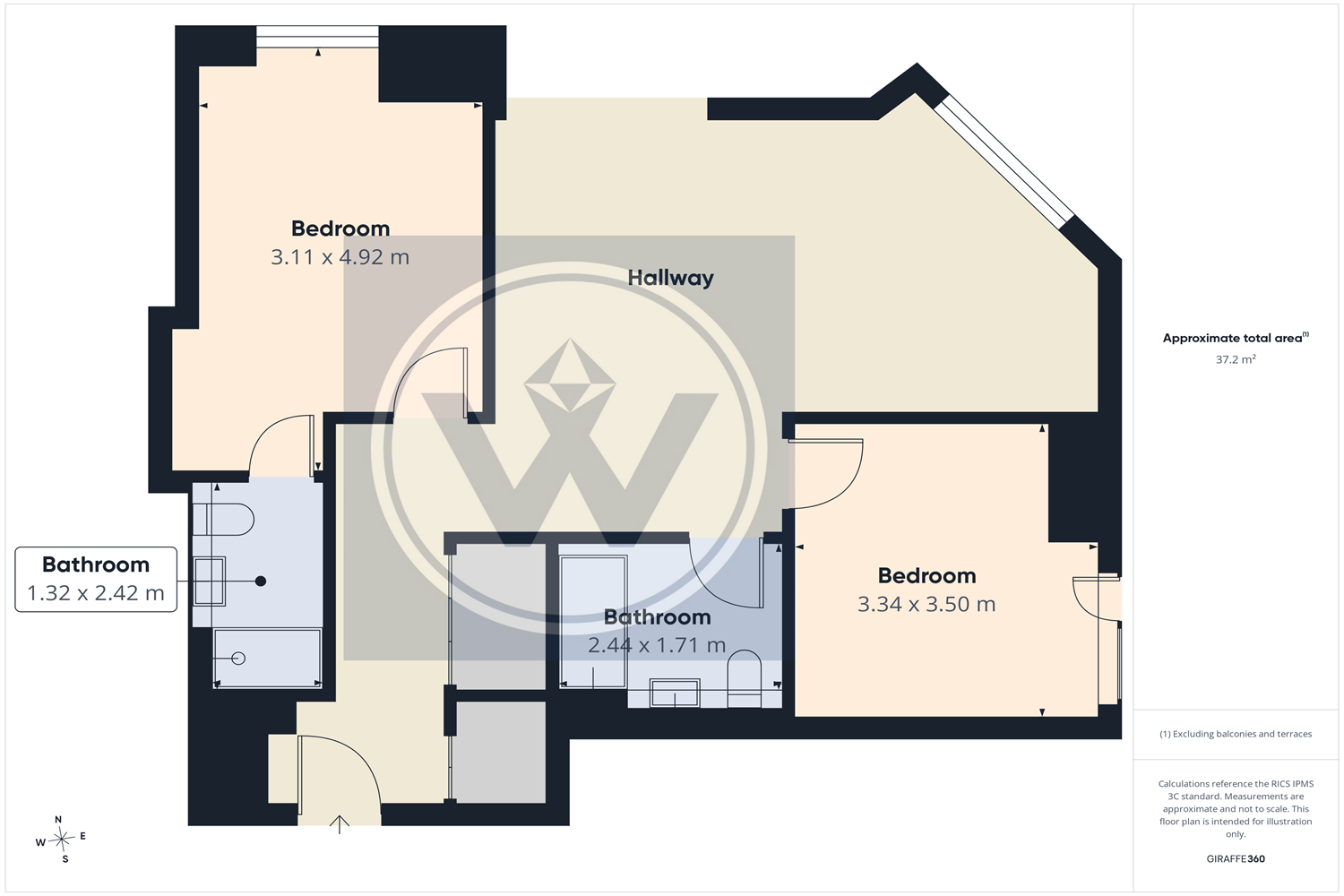 Crown View, Victoria Riverside, Manchester floorplan