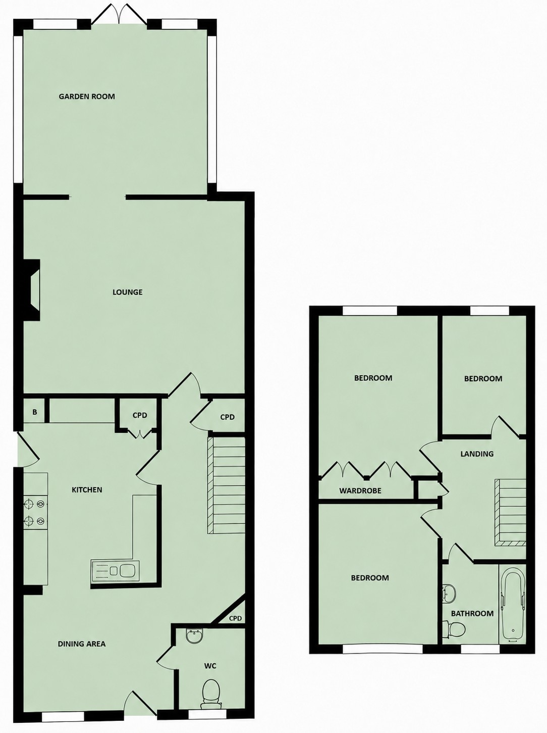 48, Lark Way, Great Yarmouth floorplan