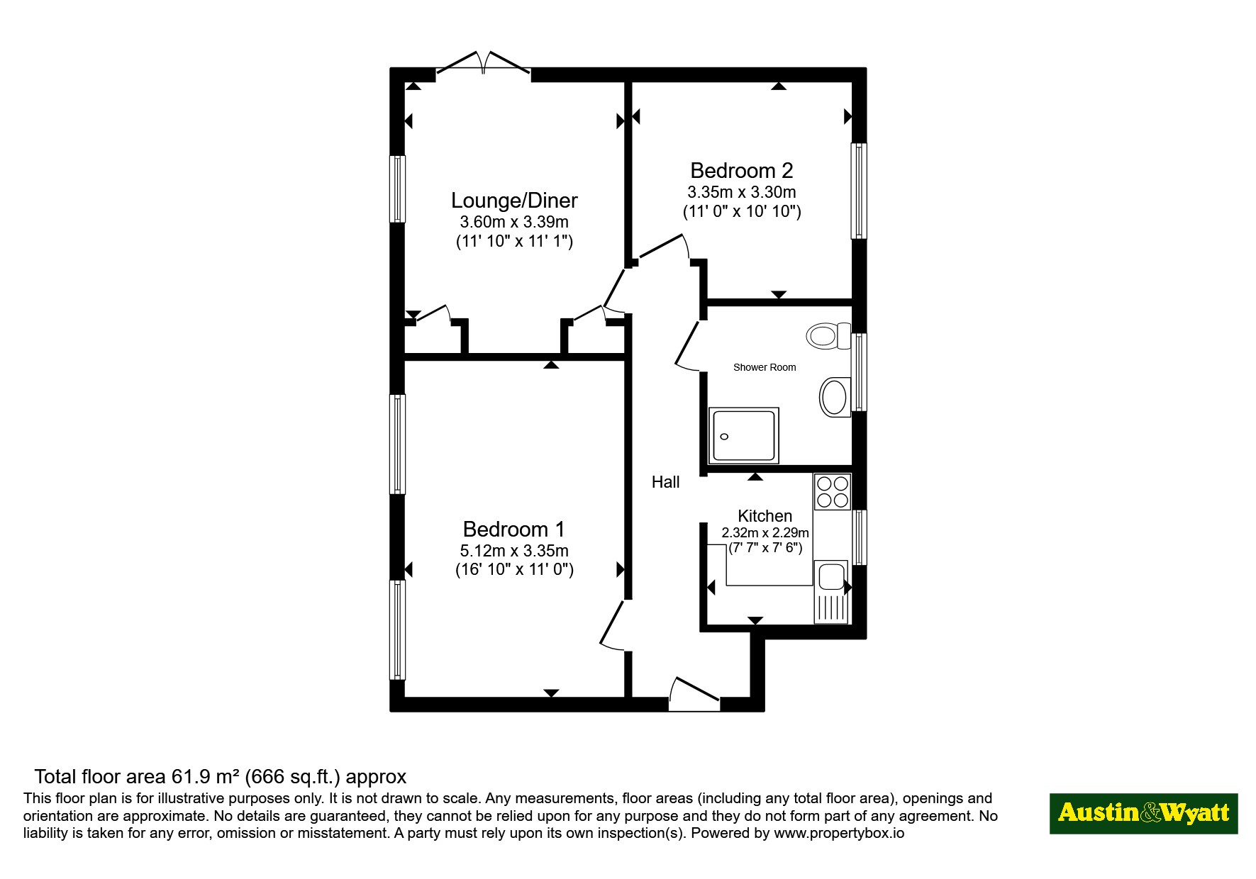 42, Atherfield Road, Hampshire floorplan