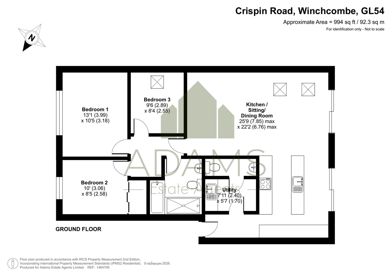 30, Crispin Road, Winchcombe floorplan