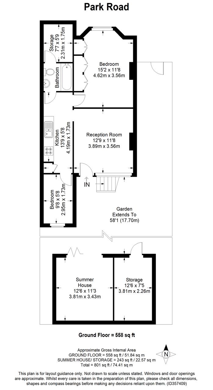 2 Bedrooms Flat for sale in Park Road, Colliers Wood, London SW19