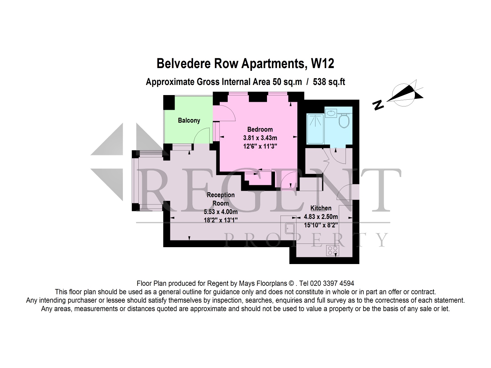 229, Belvedere Row Apartments, Fountain Park Way, London floorplan