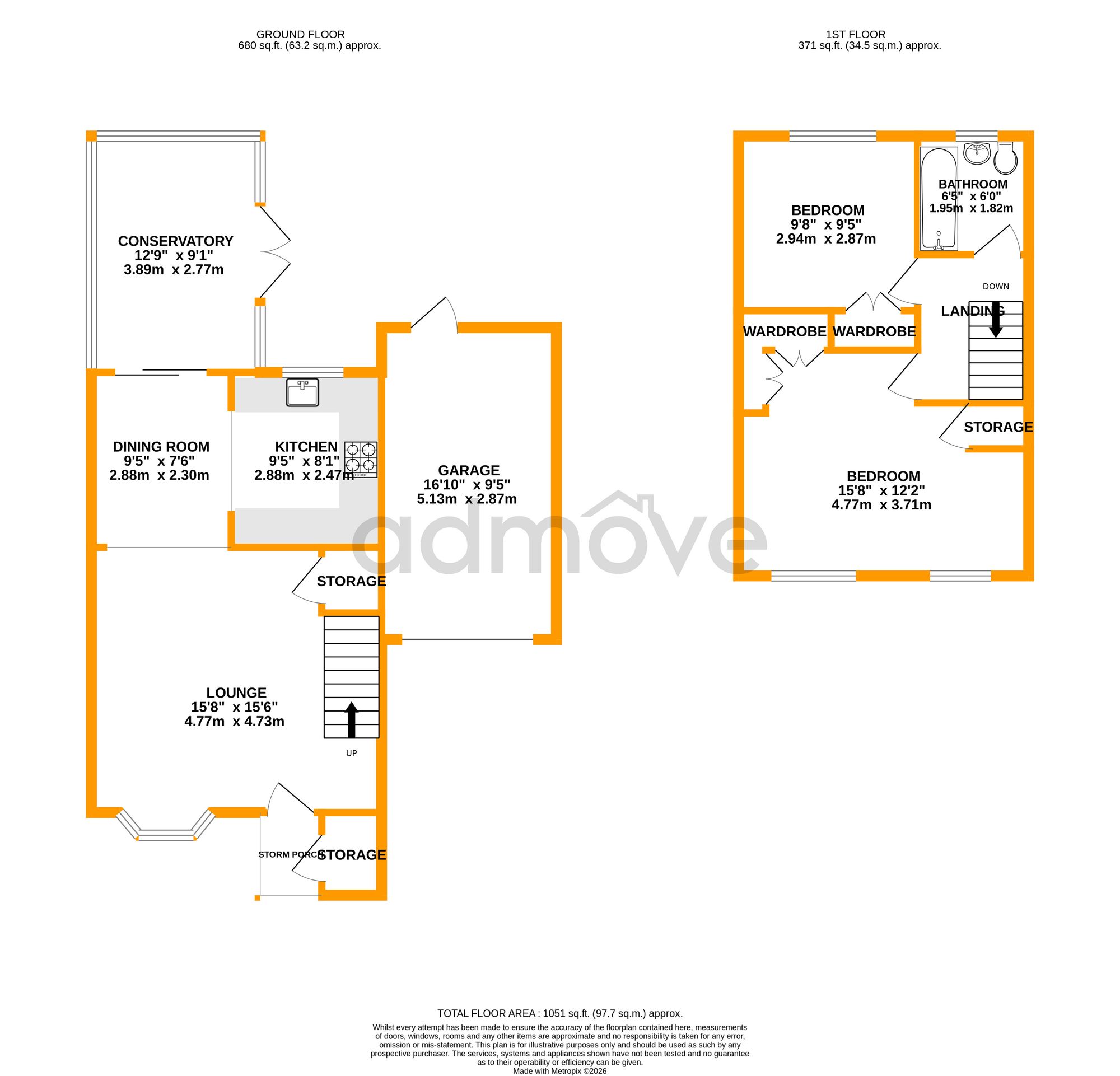 13 Yeoford Drive, Altrincham floorplan