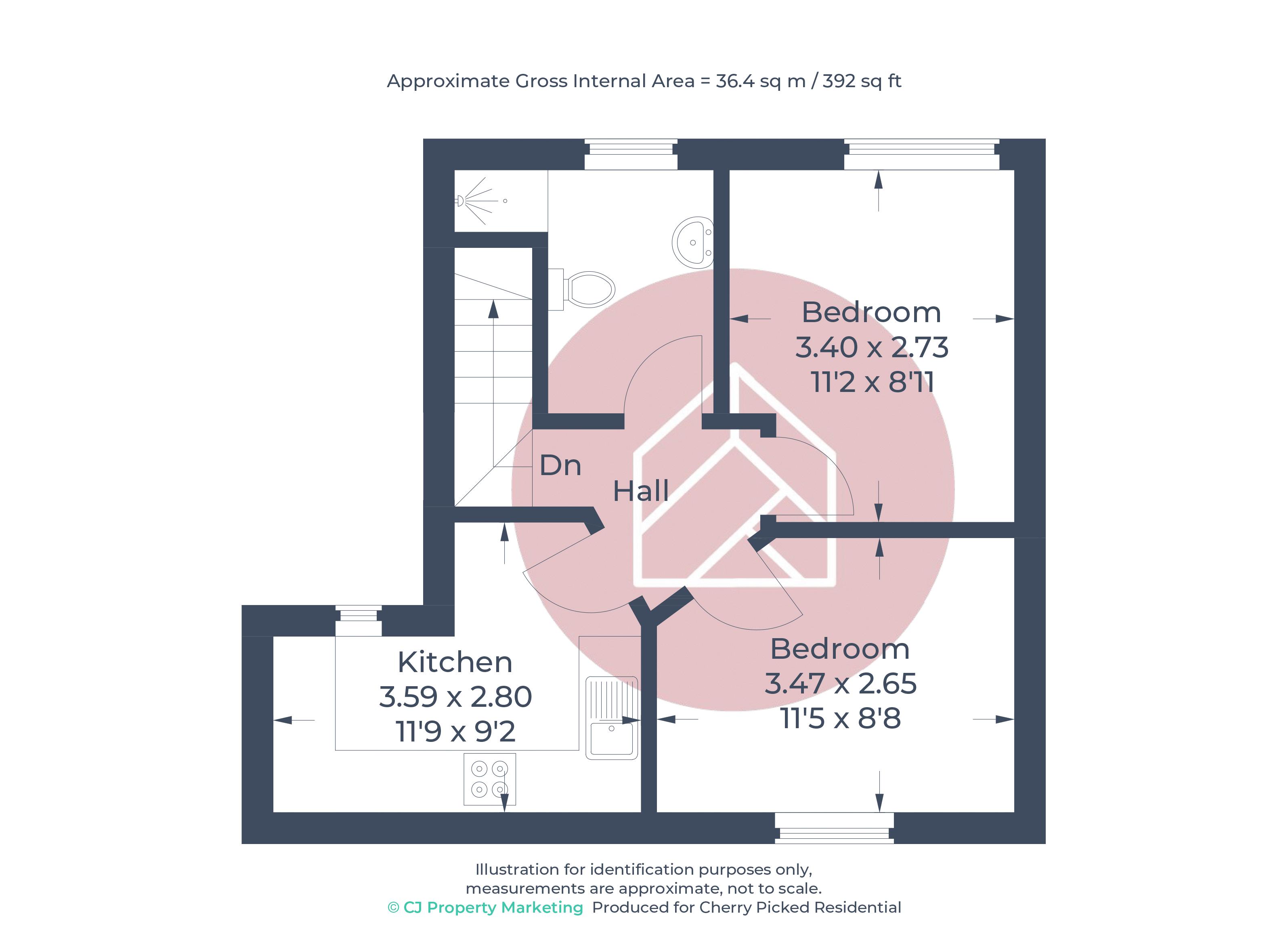 Flat 1 - 11-13, Fairfax Road, Oxford floorplan