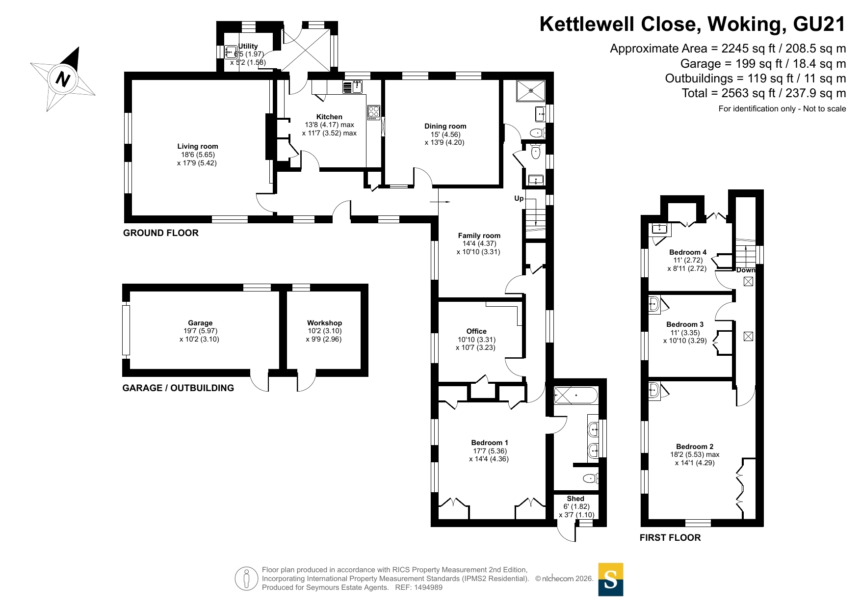 The Old Barn, 10, Kettlewell Close, Surrey floorplan
