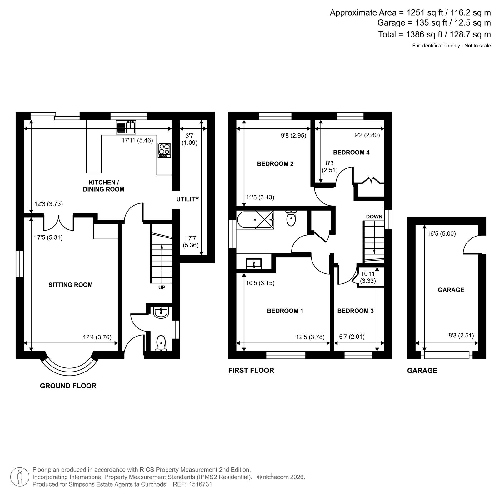 1, Trelawn Close, Ottershaw floorplan