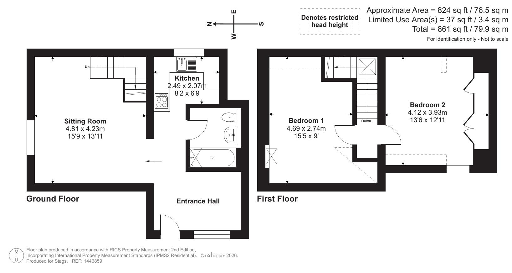 Resi, Yetland Farm, Berry Down Cross, Combe Martin floorplan