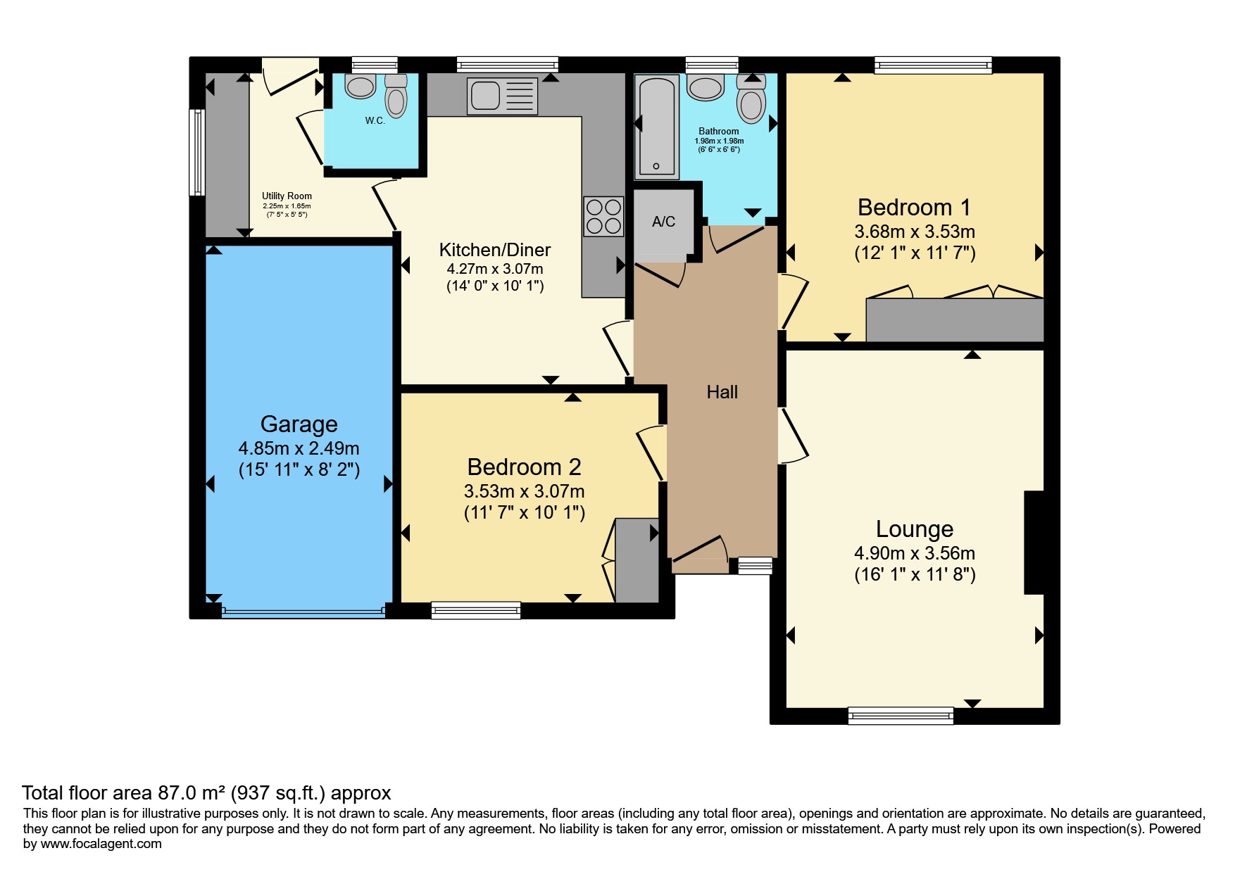 19, Grebe Close, Sutton Bridge floorplan