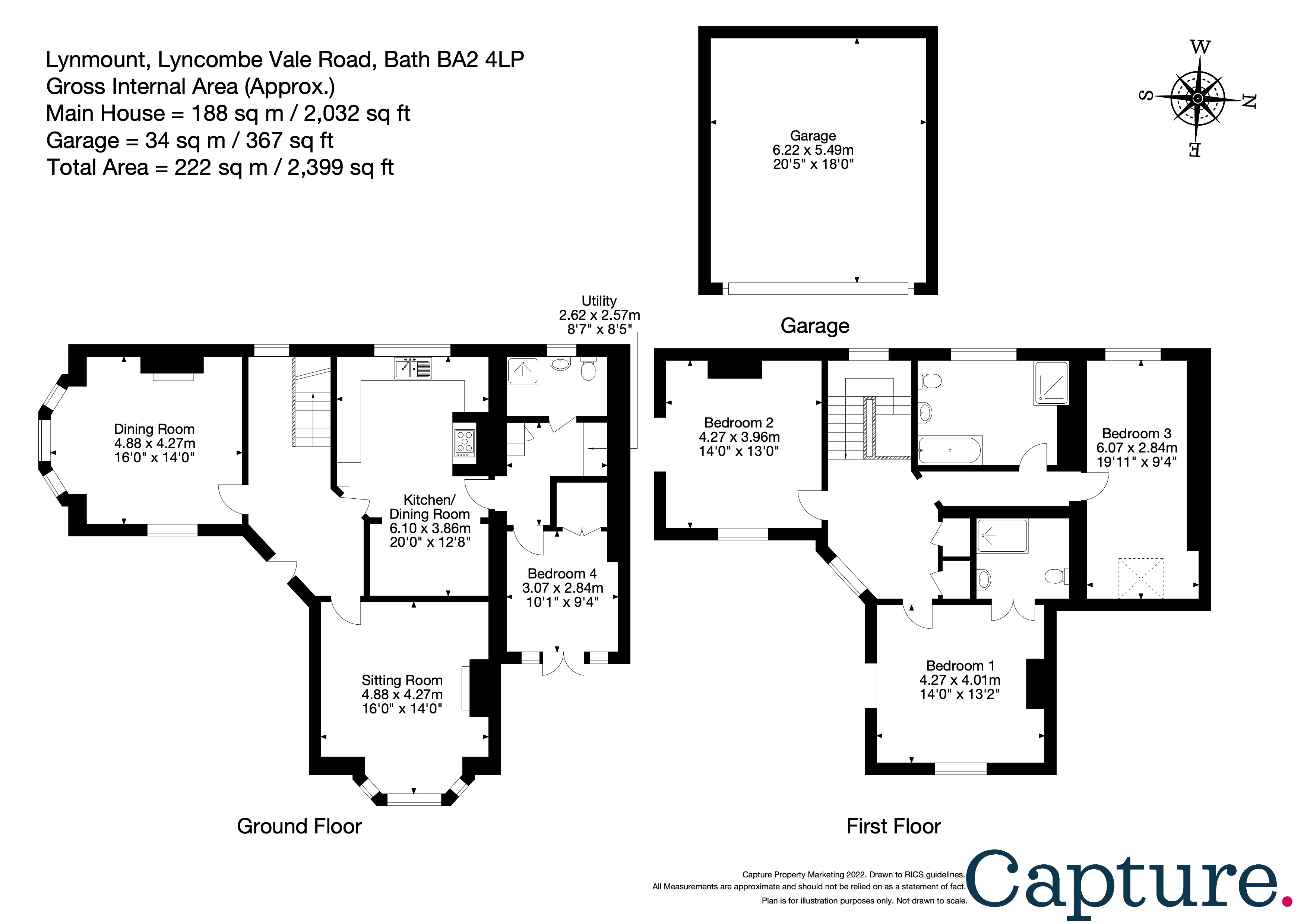 Vale Road, Bath, Somerset BA2, 4 bedroom detached house for