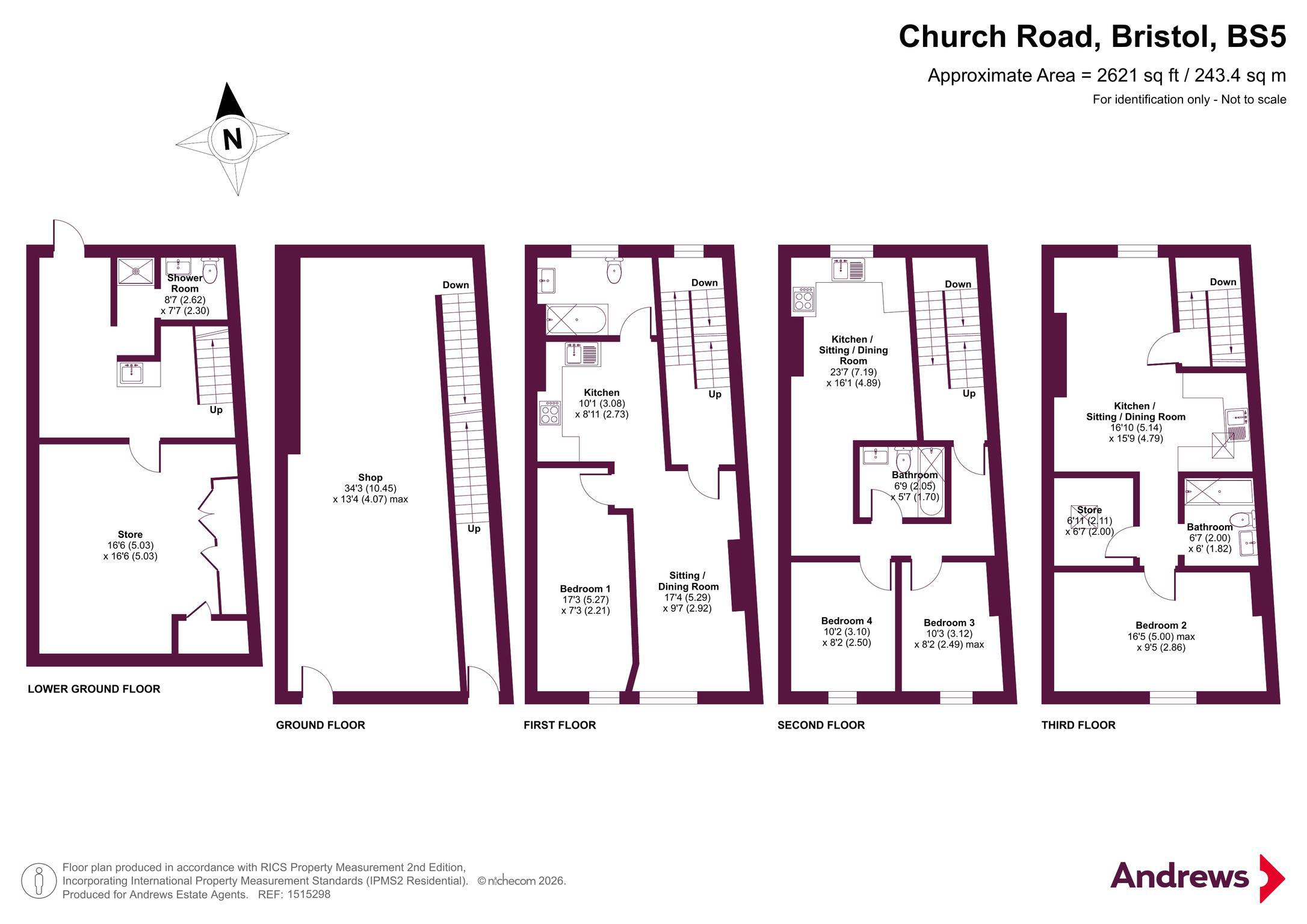5, Church Road, Bristol floorplan