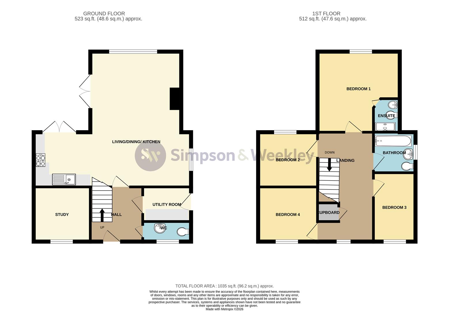 23, Castle Mews, Wellingborough floorplan