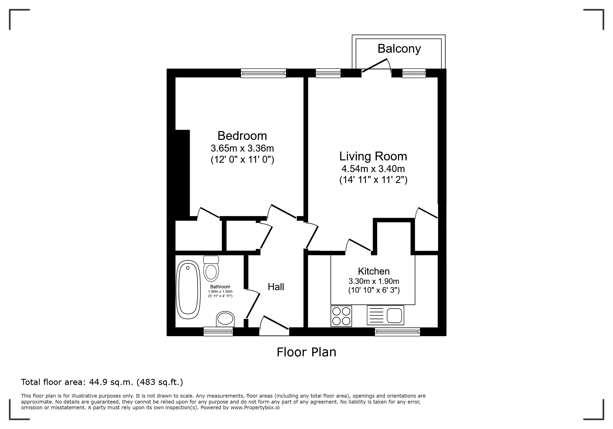 Flat 36, Buxton Court, Thoresby Street, London floorplan