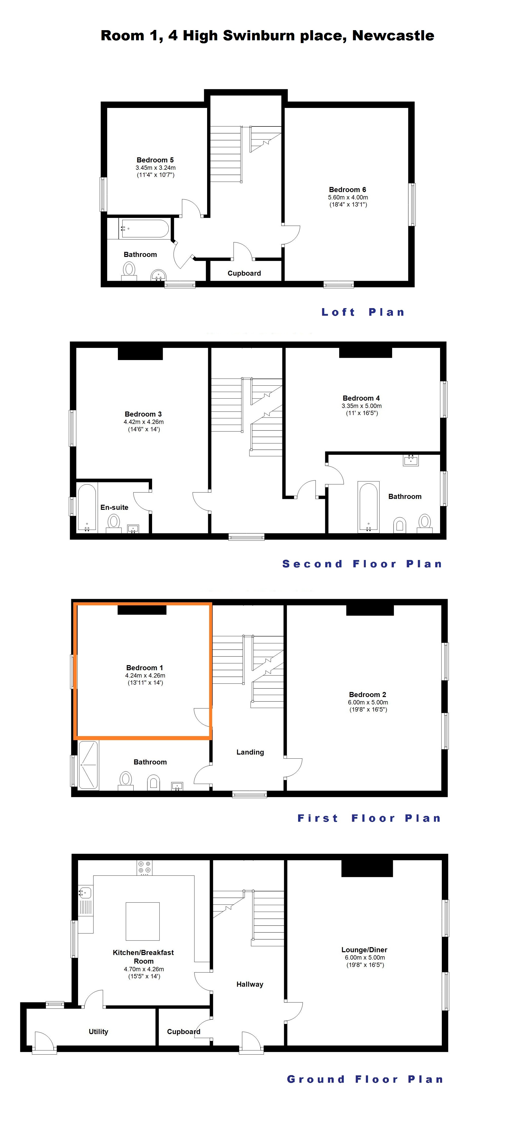 4, High Swinburne Place (R1), Summerhill Square floorplan