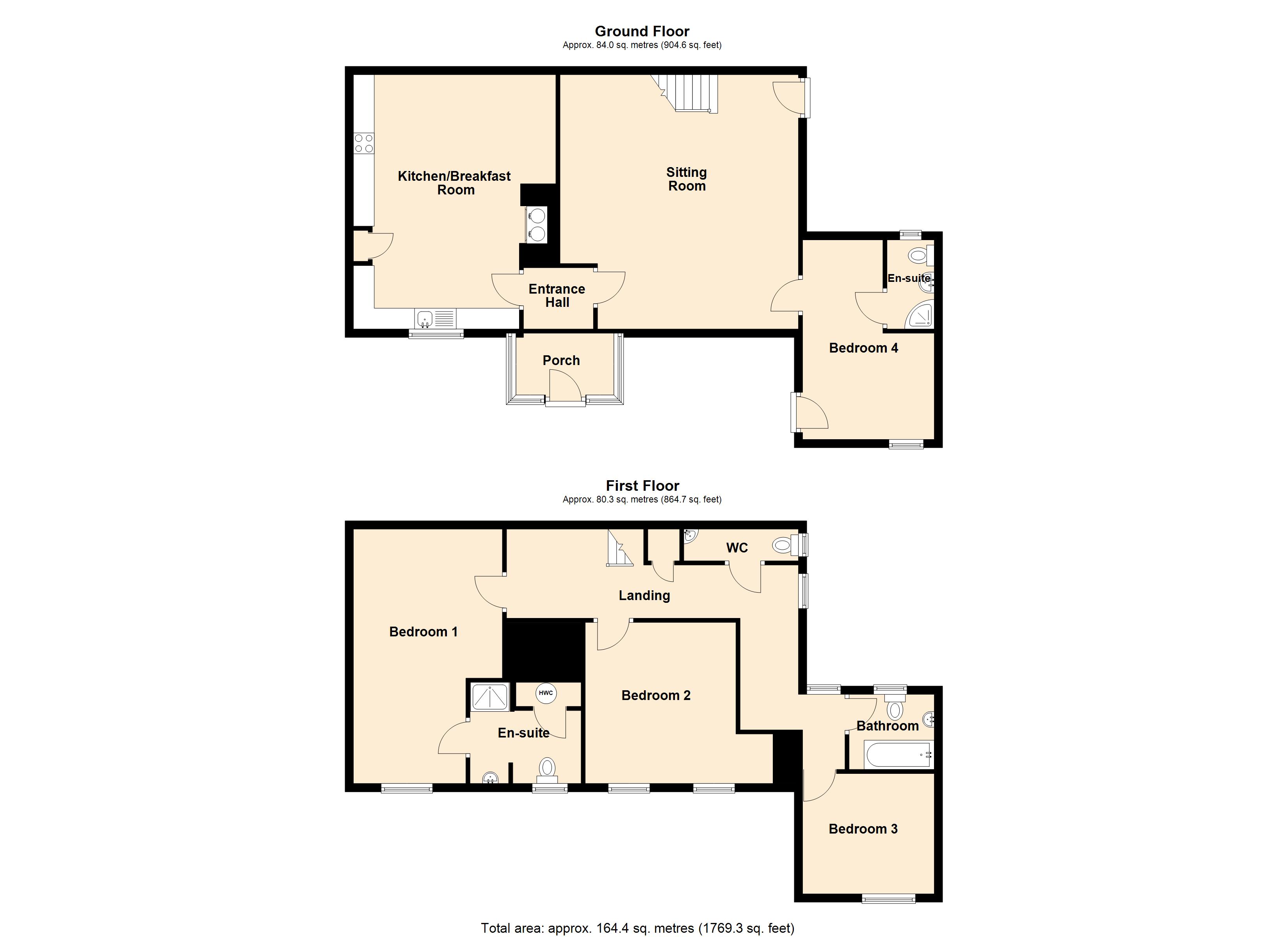 Tremaer, Maer Lane, Bude floorplan