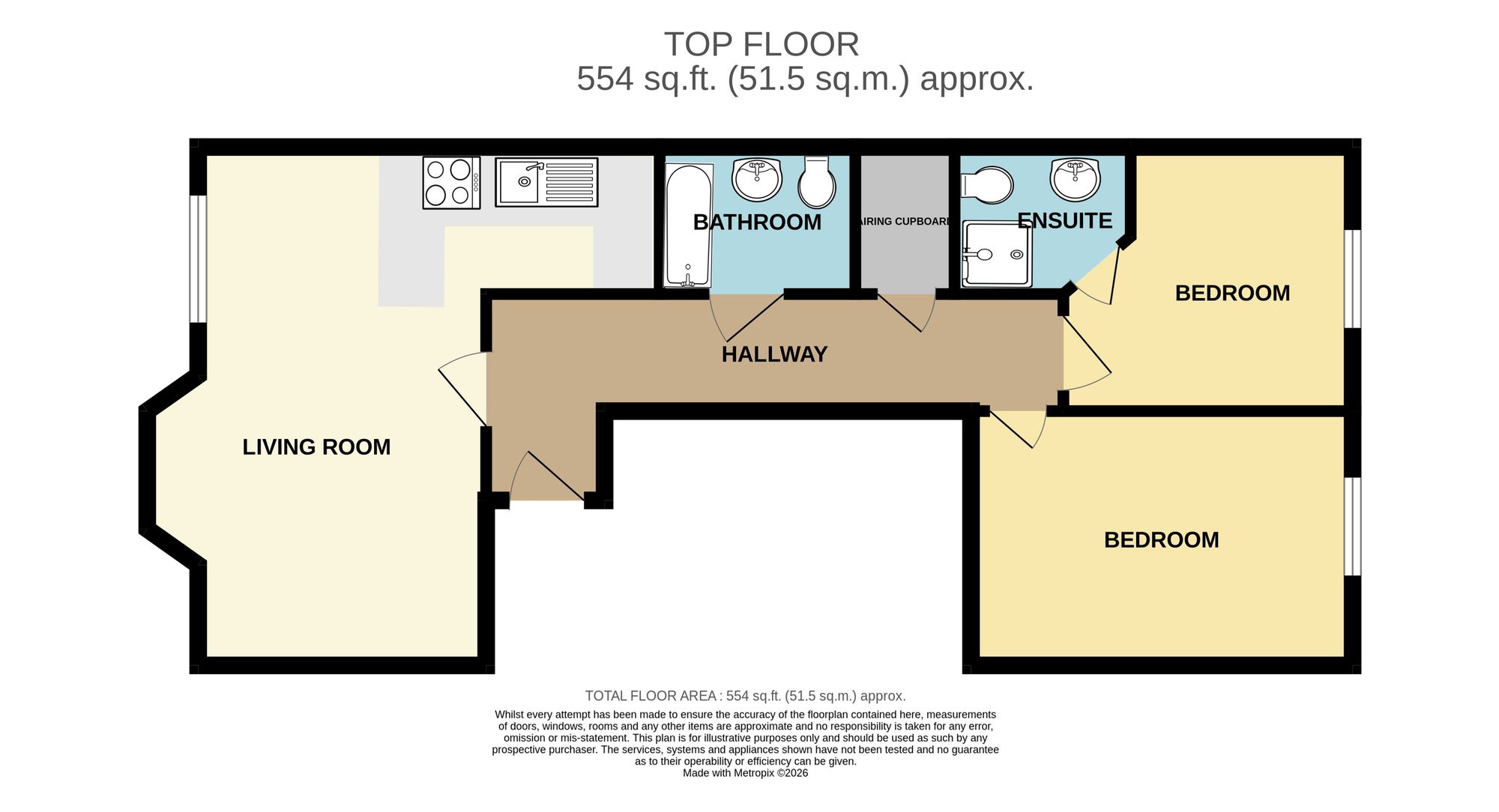 Flat 22, Royal Sands, Scarborough floorplan