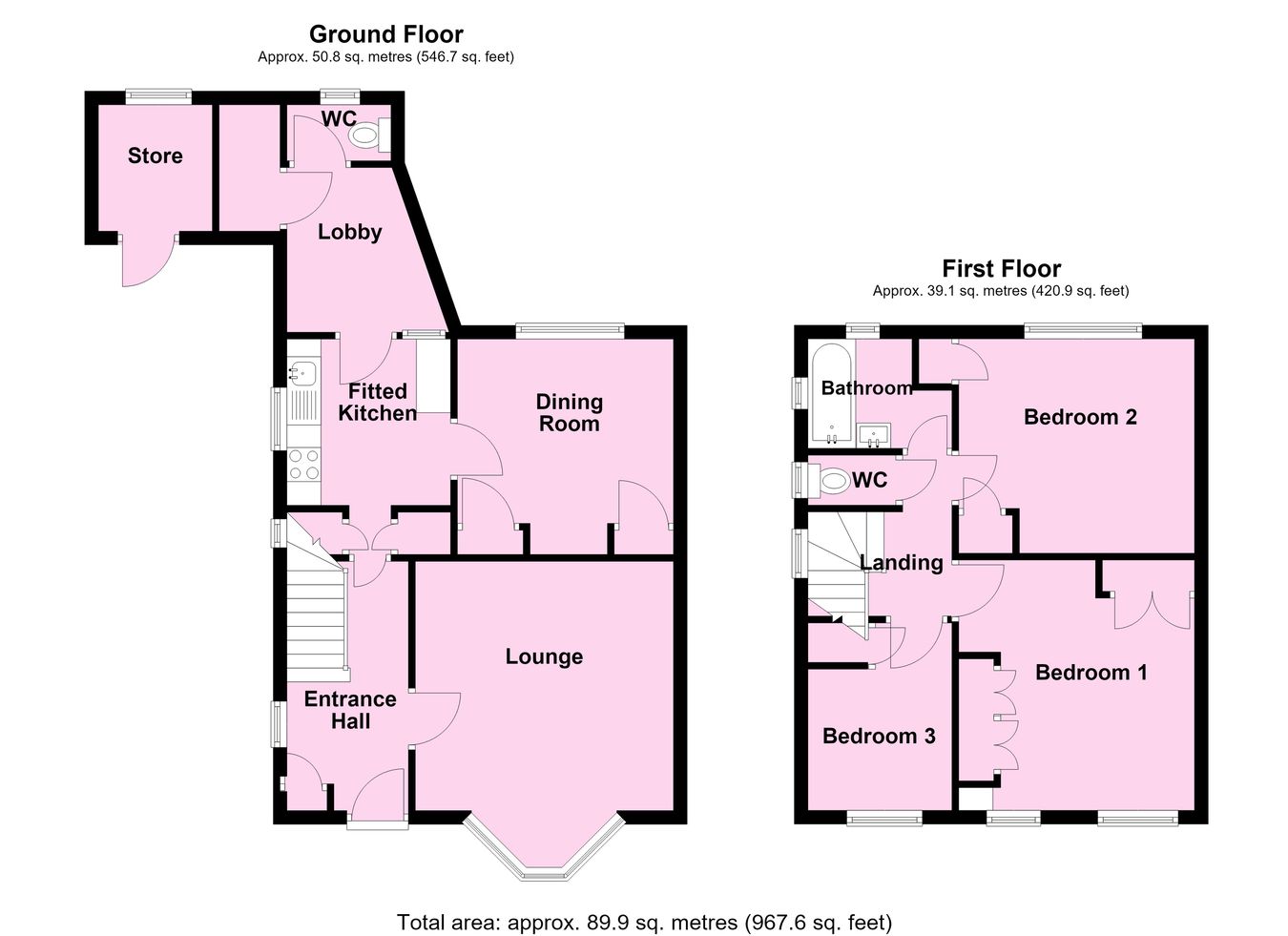 34, Copt Oak Road, Leicester floorplan