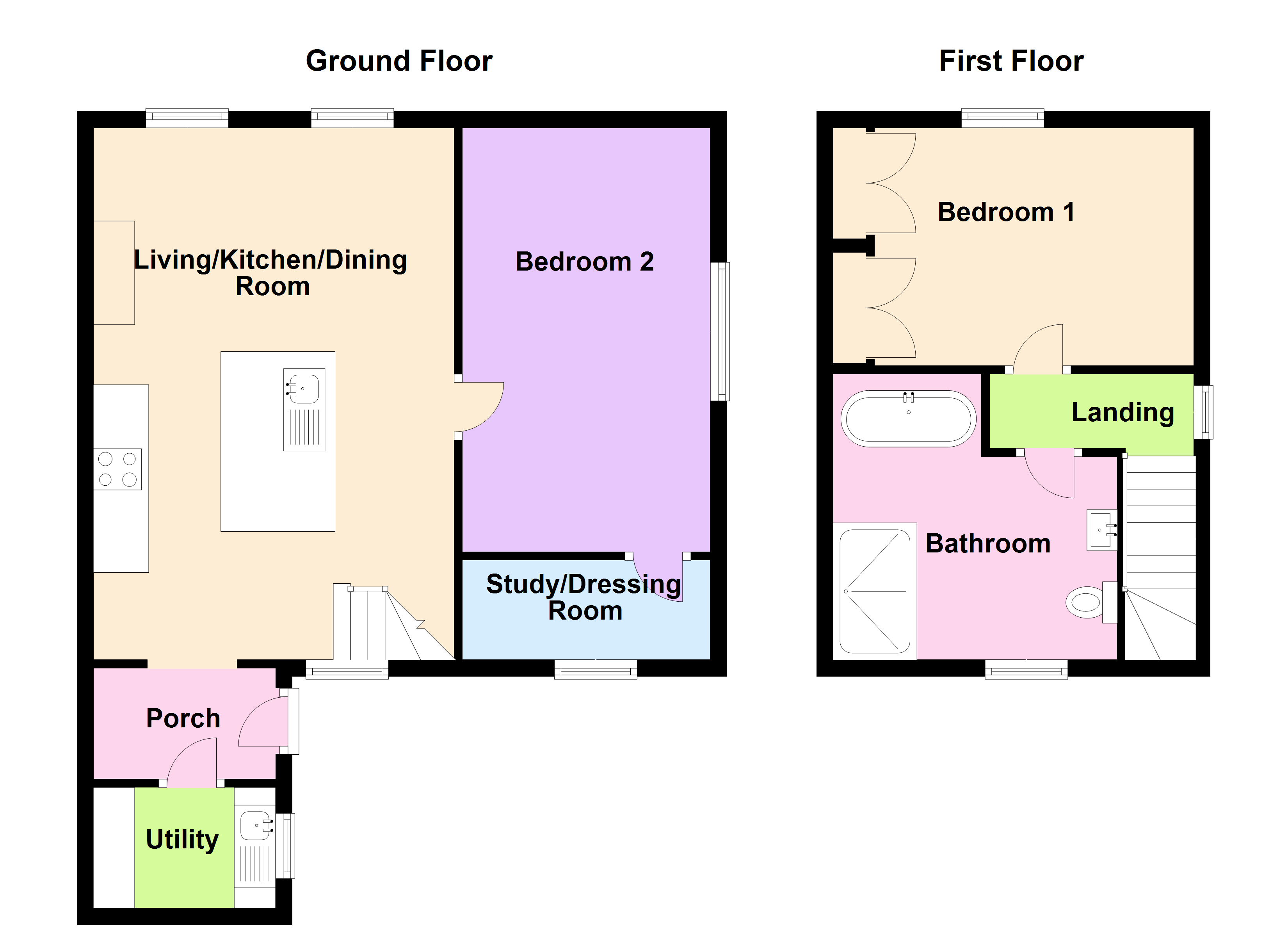 Mill Cross, Rattery, South Brent TQ10, 2 bedroom end terrace house for