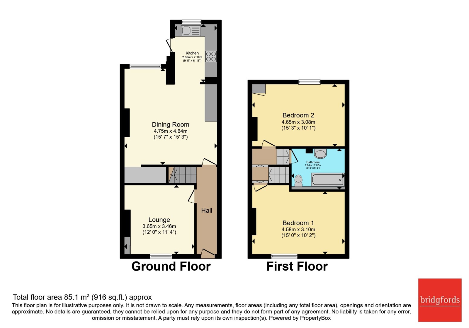 15, Cowling Lane, Lancashire floorplan
