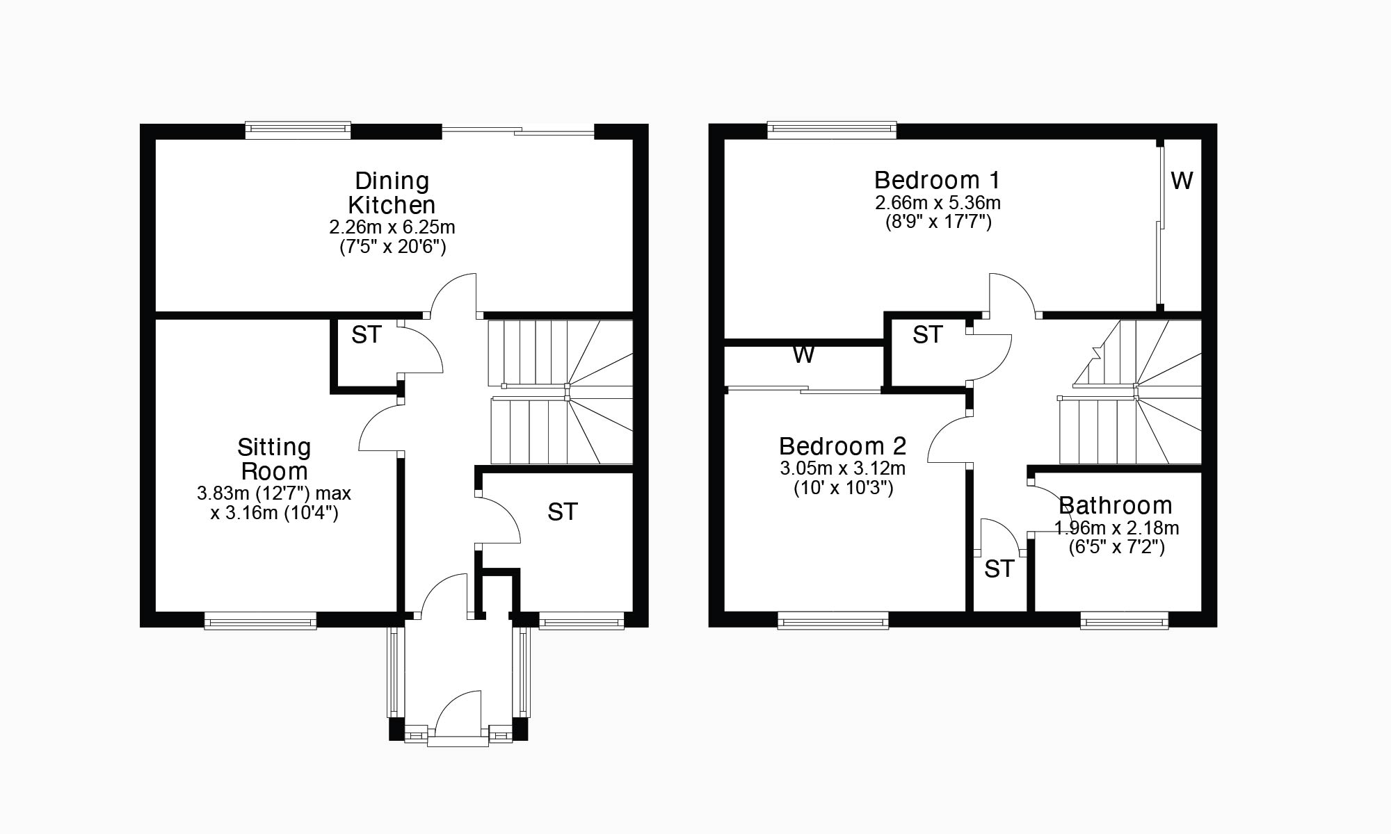 Woodland Way, Denny, Stirlingshire FK6, 2 bedroom terraced house for