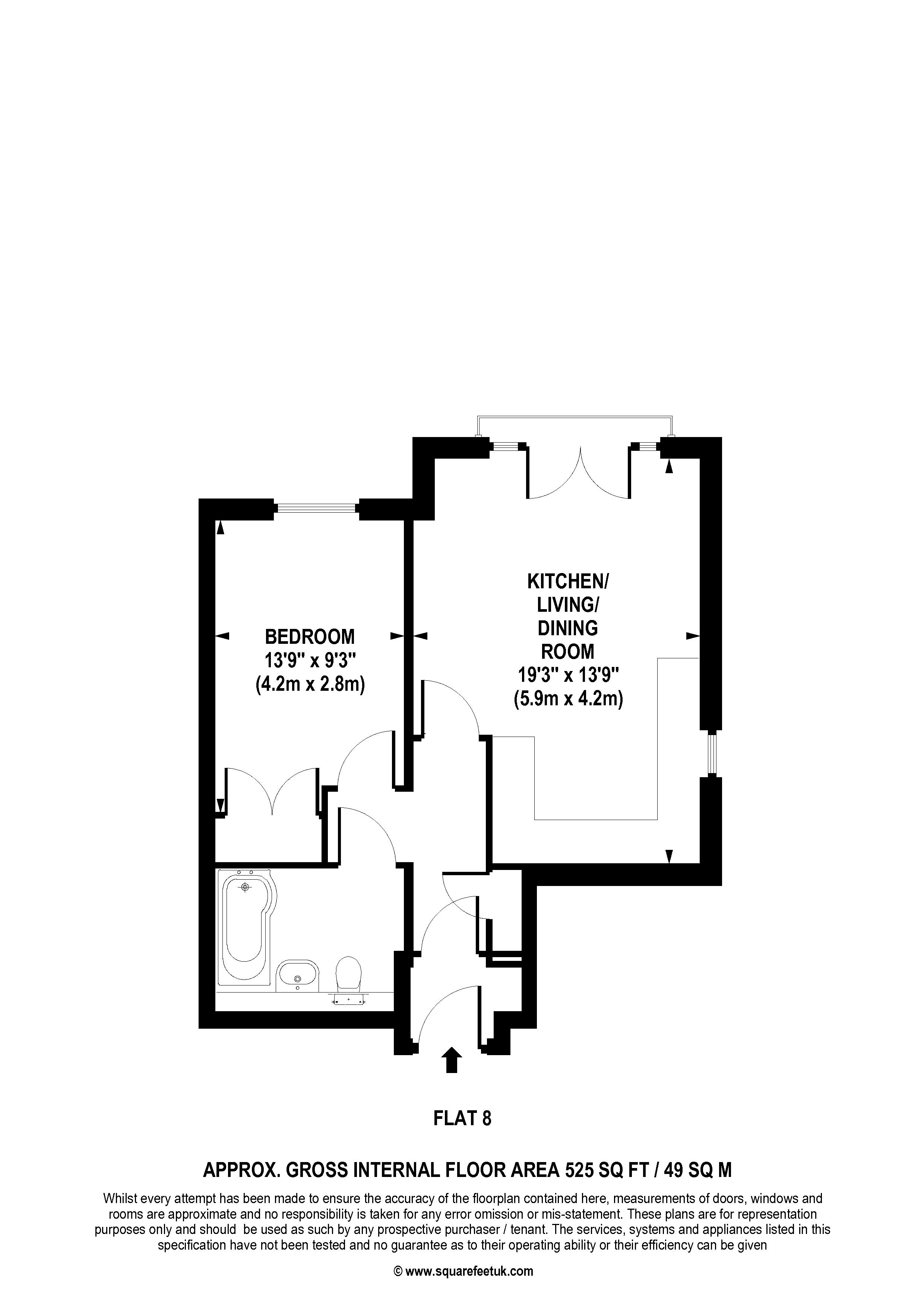 1 Bedrooms Flat to rent in Nevis Court, Maple Road KT6