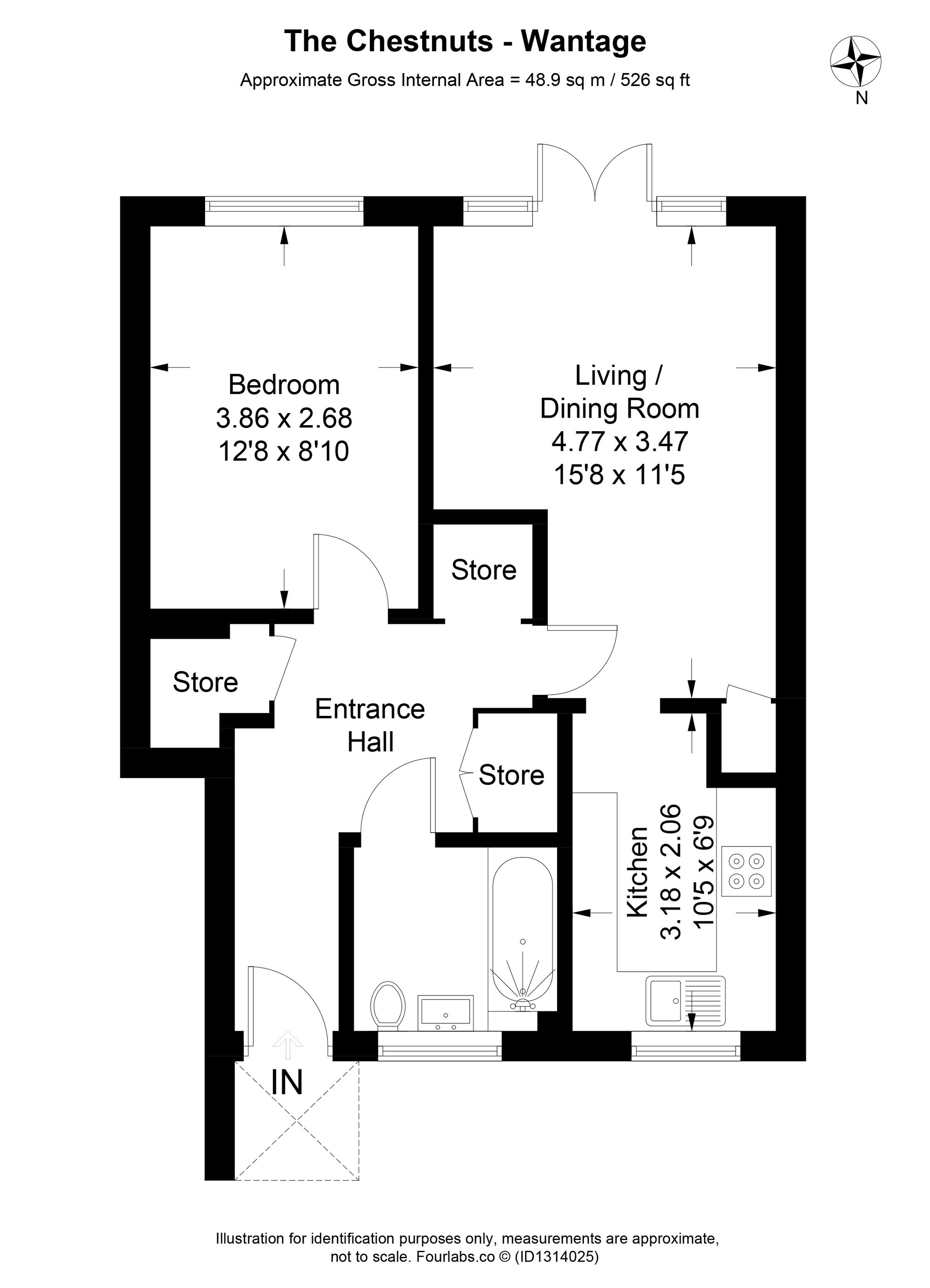 25 The Chestnuts, Wantage floorplan