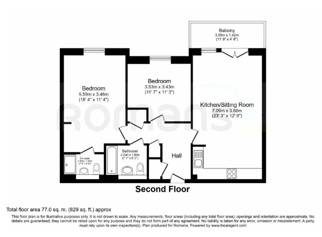 14 Queens Quarter,, London Road, Bracknell floorplan