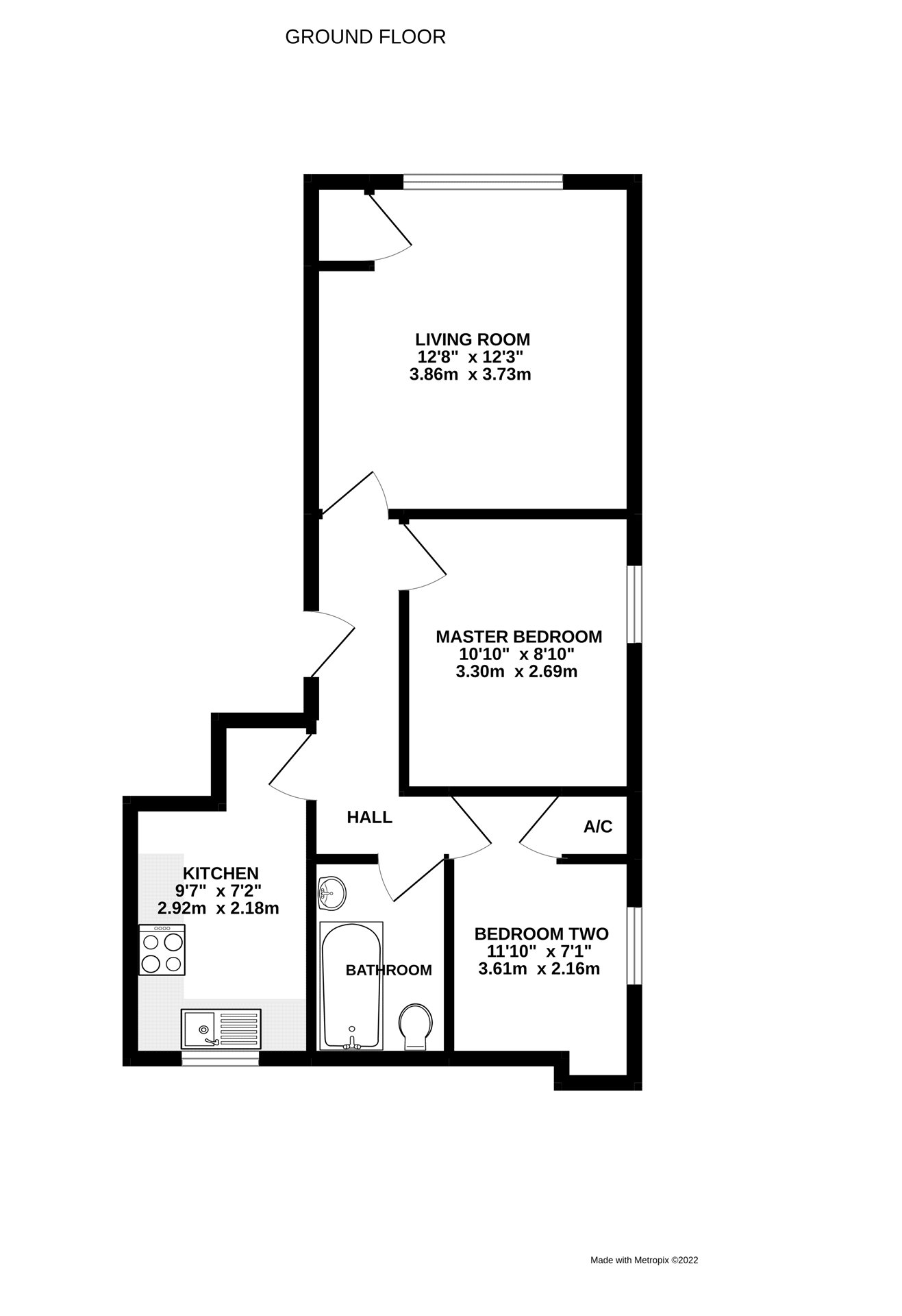 Flat 15,, All Saints Gardens, Reading floorplan