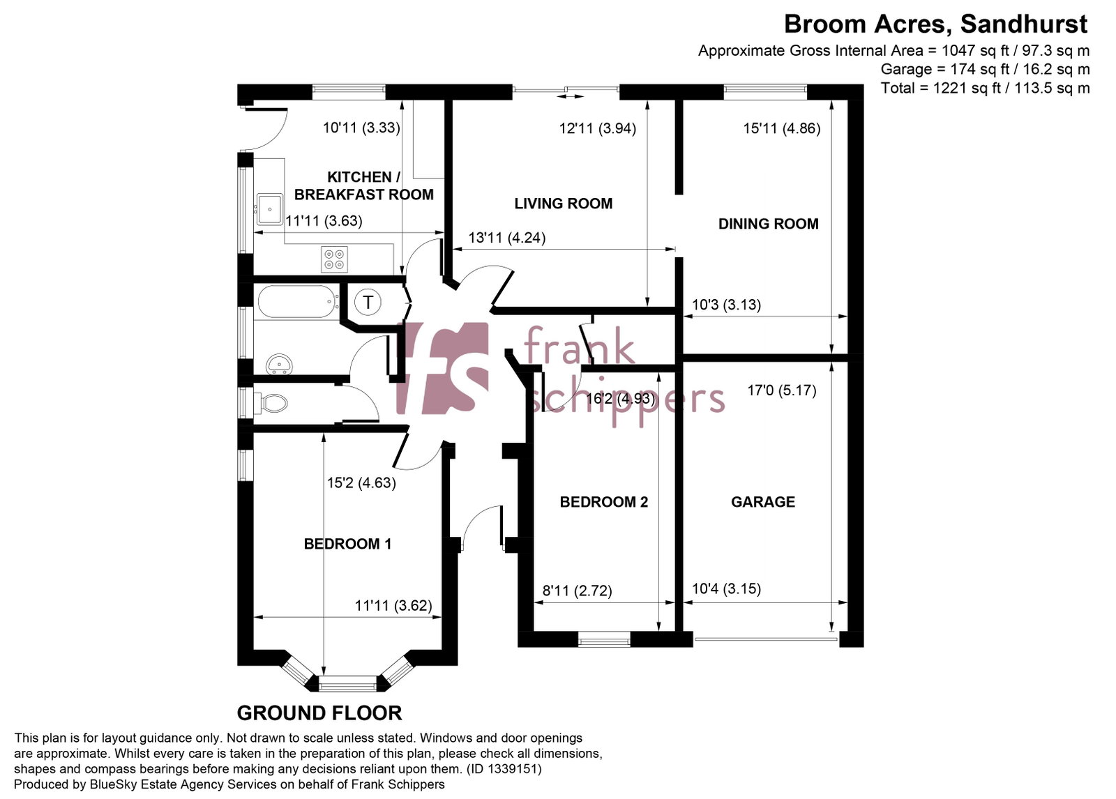 2, Broom Acres, Sandhurst floorplan