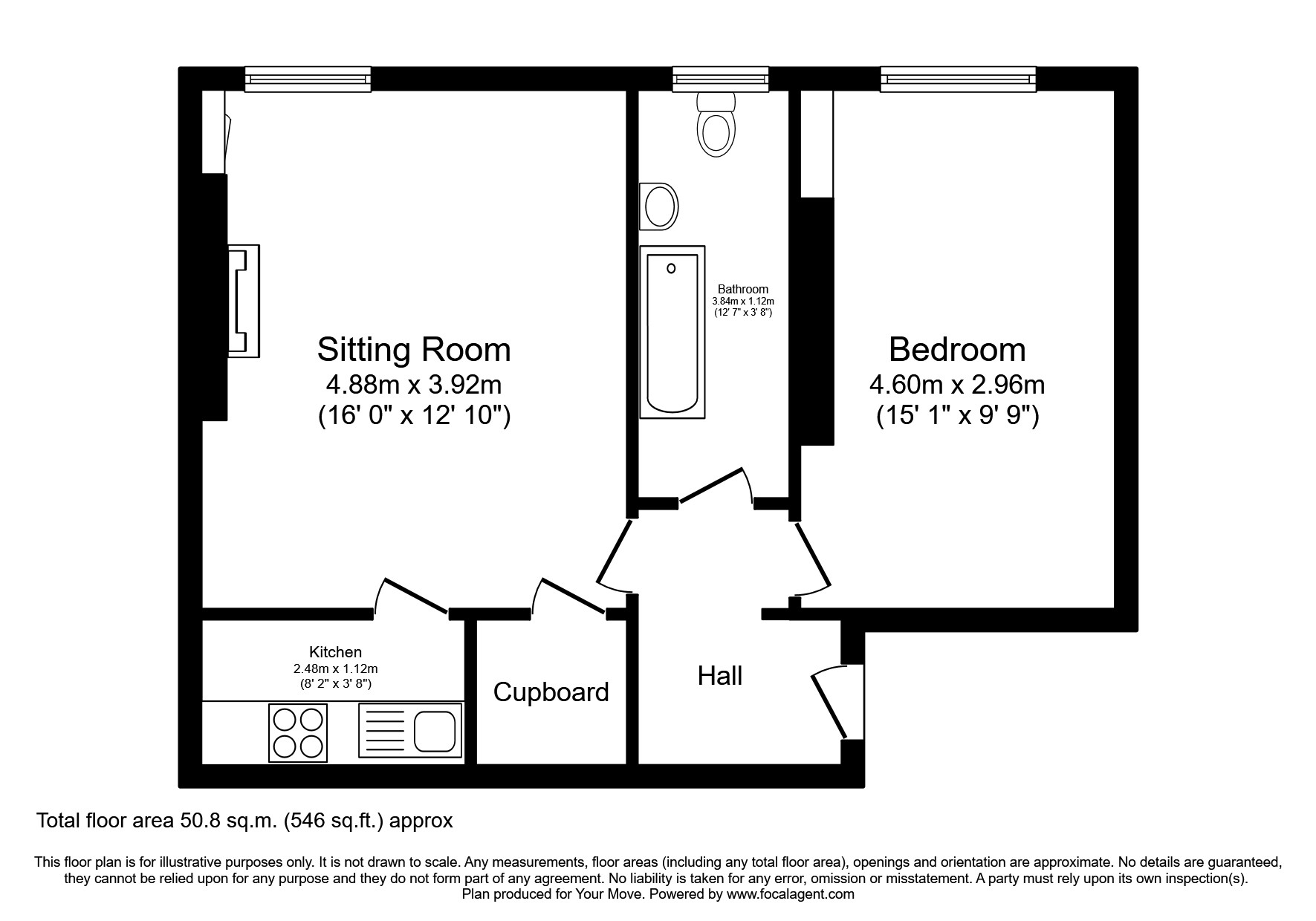 Lorne Square, Edinburgh, Midlothian EH6, 1 bedroom flat for sale