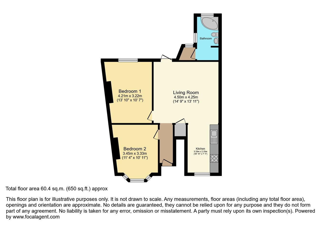 2, Helena Road, London floorplan