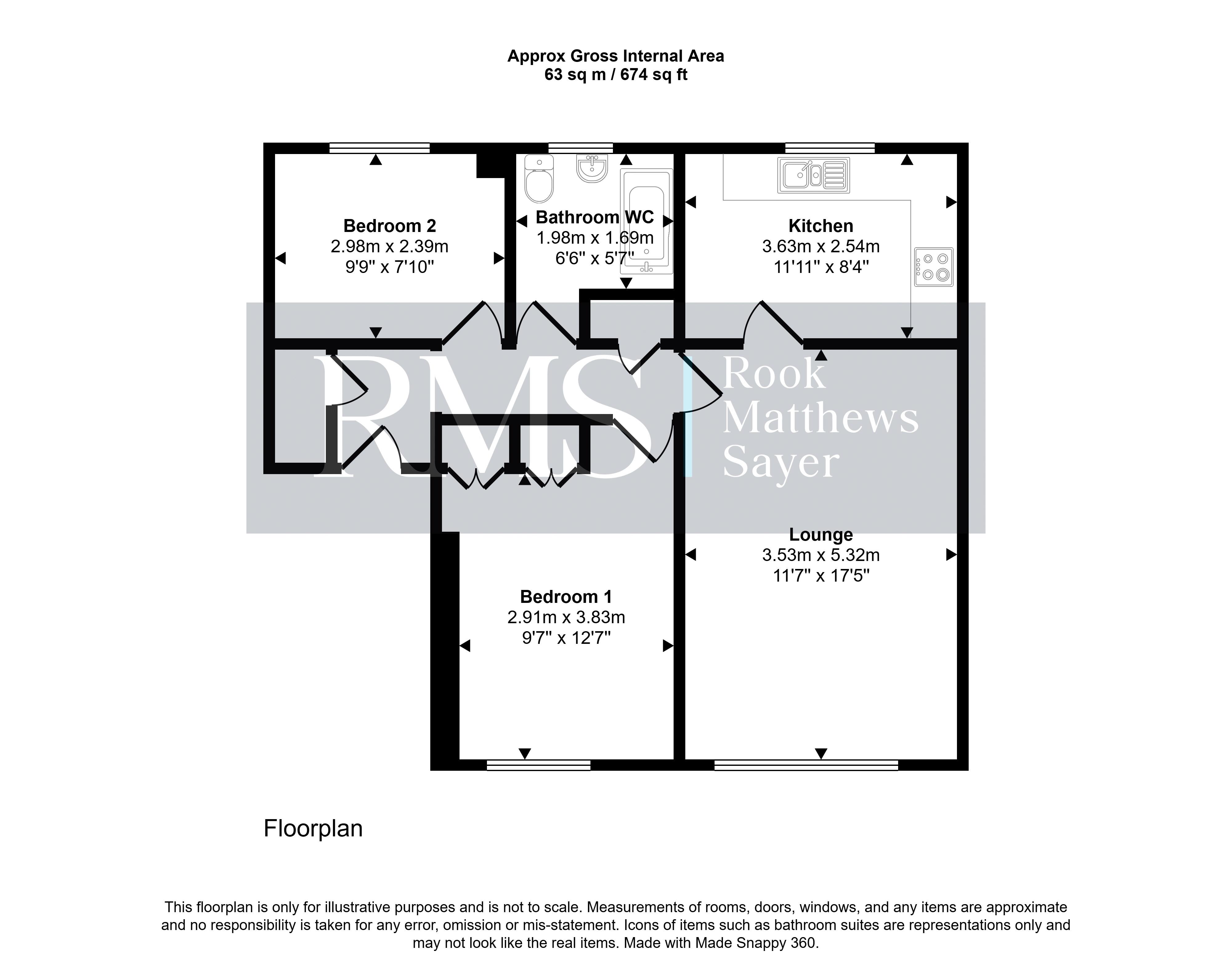 45, Wyncote Court, Newcastle Upon Tyne floorplan