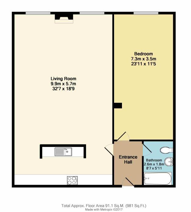 1 Bedrooms Flat for sale in Phoenix Building, Litton Mill, Buxton, Derbyshire SK17