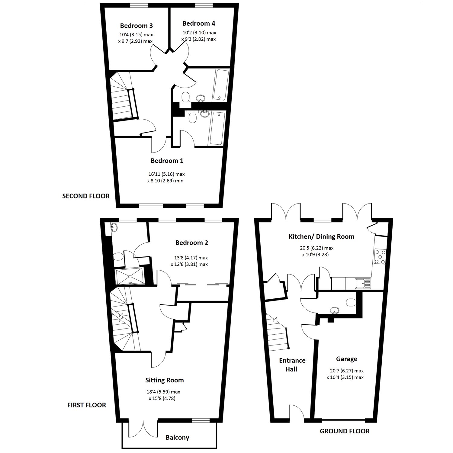 4 Bedrooms Terraced house for sale in Wyatt Crescent, Lower Earley, Reading RG6