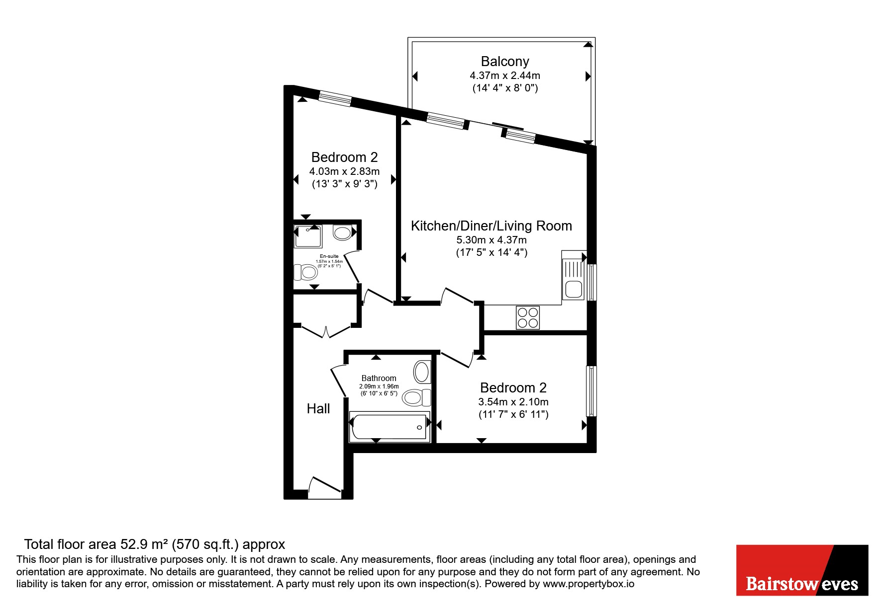 Flat 123, City View,, Centreway Apartments, Ilford floorplan