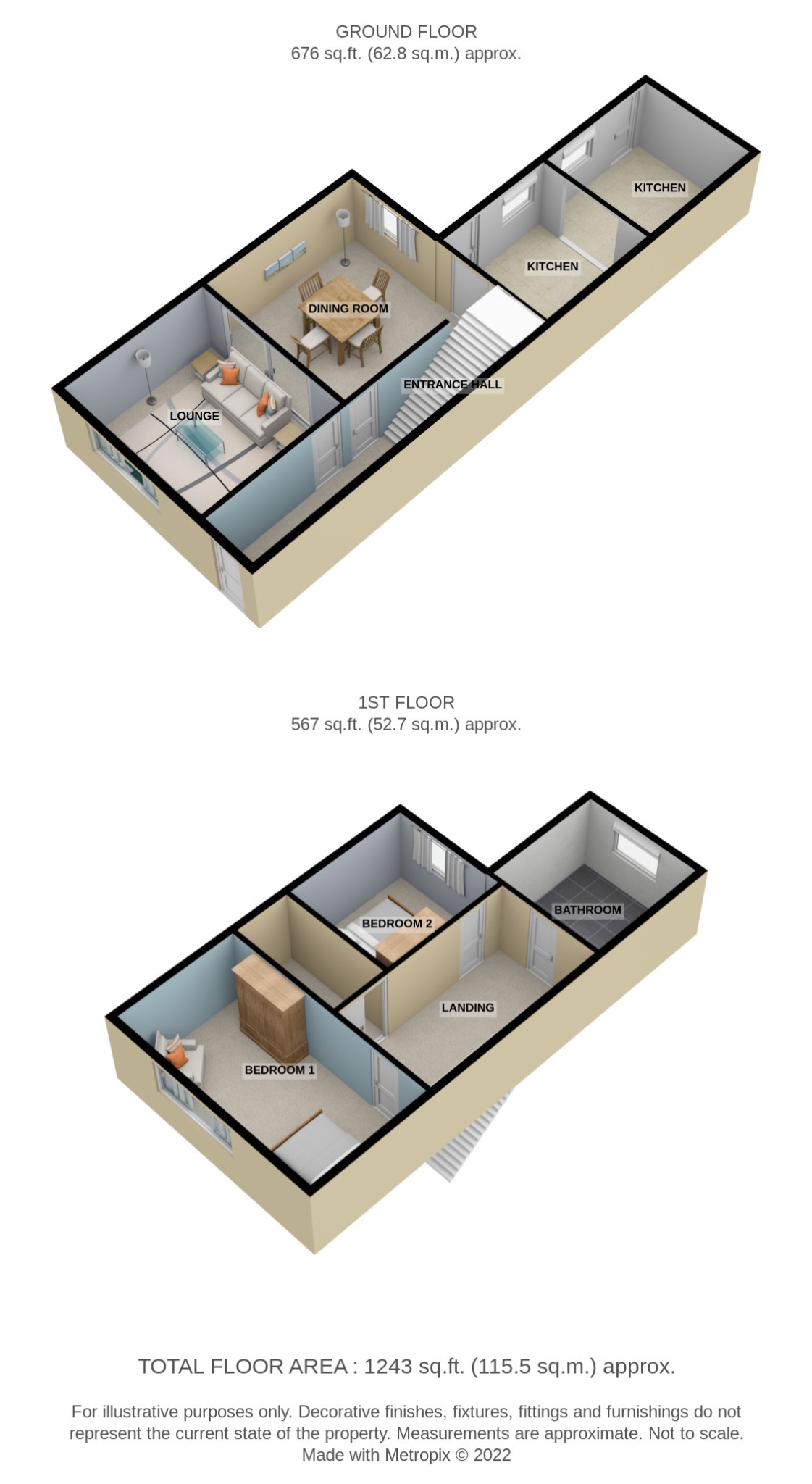 St. Helens Road, Bolton, Lancashire BL3, 2 bedroom terraced house for