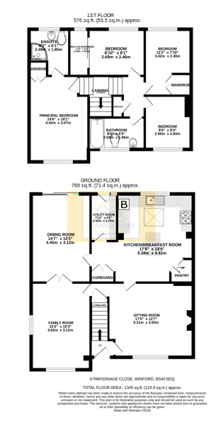 Parsonage Close, Winford floorplan